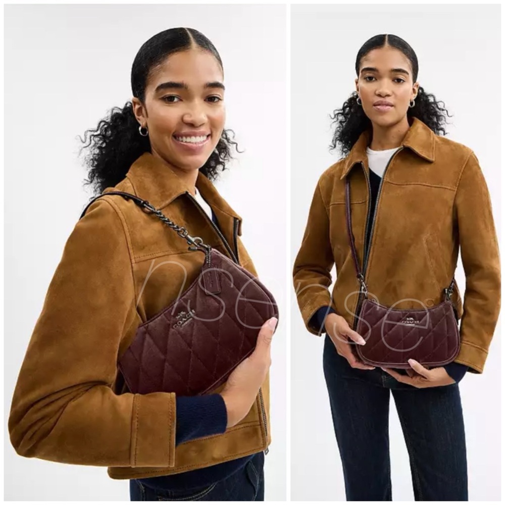 Coach Teri Quilted Shoulder Bag - Picture 4 of 11